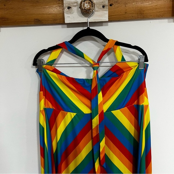 ModCloth It’s Only Bright Rainbow Halter Dress - Picture 10 of 13